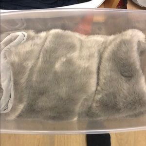 Restoration hardware fur throw